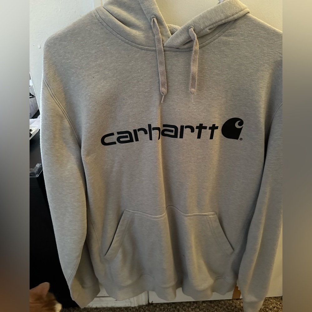 Light gray Carhartt men’s force hoodie